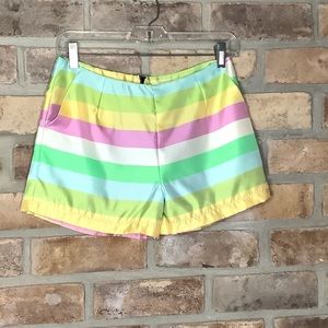 GLAMOROUS Satiny Striped Lined Shorts 144